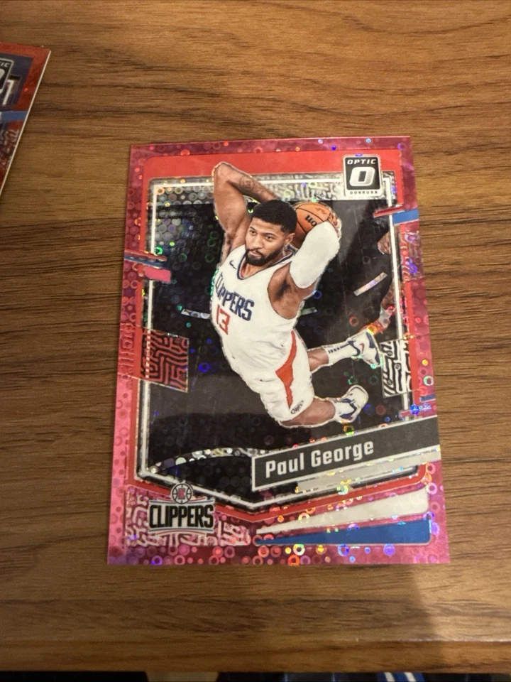 2023-24 Panini Donruss Optic - Paul George #157 розовый быстрый завтрак призма /25 - Изображение 1 из 2