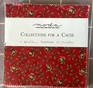 Moda 40 piece charm pack COLLECTIONS FOR A CAUSE by Howard Marcus for TRADITIONS - Picture 1 of 1