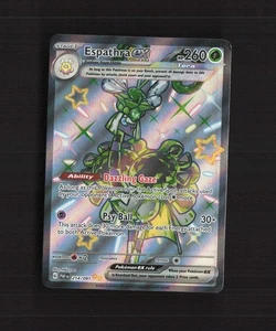 Espathra ex 214/091 Paldean Fates Full Art Shiny Holo Rare Pokemon Card LP - Picture 1 of 10