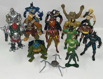 Lote 17 Figuras de Acción DC Marvel, Batman, Superman Años 90 De Colección Leer Descripción Foto 1 de 4