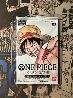 Paquete promocional de una pieza 2022 paquete sellado de fábrica TCG nuevo bandai inglés Foto 1 de 2