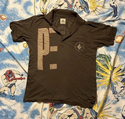 Trunk Ltd. XL Enemigo Público Raro Polo Bolsillo Camisa Rap Hip Hop Edición Limitada. Foto 1 de 4