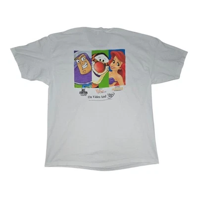 Camisa Promocional De Colección Años 90 Disney Buzz Lightyear, Tigger, La Sirenita Película Foto 1 de 4
