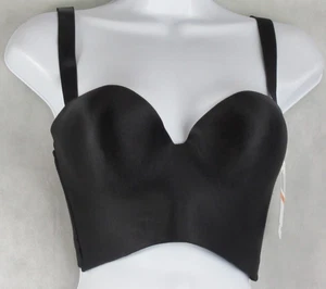 Felina Women's Essentials Longline Convertible Strapless Bra, Black, 34DD - Picture 1 of 5