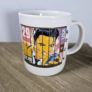 Elvis Presley Jailhouse Rock U.S. Postage Stamp Coffee Cup Kilncraft 1992 - Picture 1 of 7