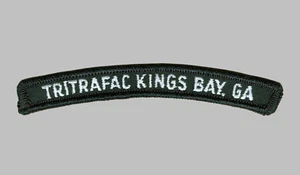 US Navy Trident Training Facility Kings Bay GA TRITRAFAC UIM Rocker Tab (02-05) - Bild 1 von 1