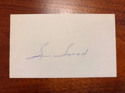 Vintage, Early PRISTINE 3 x 5 Signed by Legendary PGA Golf Champion, Sam Snead - Image 1 of 3