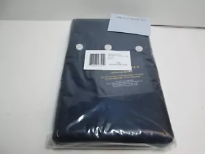 New Lauren Ralph Lauren Organic Cotton Lovan Jacquard Two King Pillowcases Navy - Picture 1 of 5