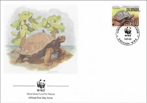 Giant Tortoise Chelonoidis Nigra Very Large Land Turtle Galapagos FDC Cover 1992 - Picture 1 of 1