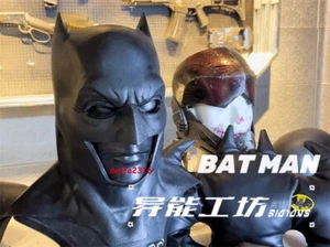 DC BVS Batman Ben Affleck Cosplay Mask Soft Rubber Head Cover Prop - Picture 1 of 8