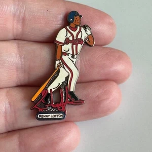 Vintage 1997 Kenny Lofton Braves Pin – MLB Baseball Player Collectible - Picture 1 of 3