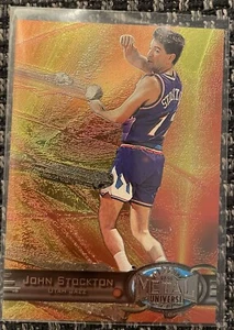 1997-98 Skybox Metal Universe John Stockton #119 NBA Trading Cards - Bild 1 von 2