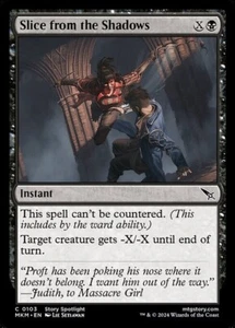 x2 Slice from the Shadows C Regular #103 | MKM Murders at Karlov Manor | MTG - Picture 1 of 1