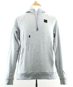 Under Armour Rival Hoodie Men's Pullover Hooded Sweatshirt Steel Light Heather L