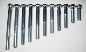 3/8" UNF x 4" Hex Bolt, Hi- Tensile Grade 5 - zinc plated (Qty 4) - Picture 1 of 1