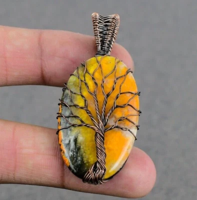 Colgante envuelto en alambre de abejorro para colgante unisex para mujer regalo de cumpleaños Foto 1 de 4