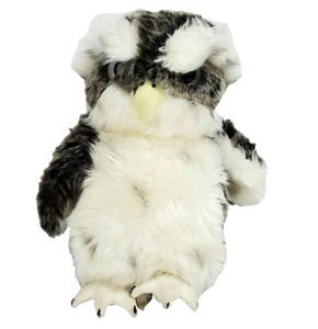 Gund Plüsch Hooten Schneeeule 9 Zoll grau weiß nicht mehr produziert 12025 Vintage Stofftier - Bild 1 von 8