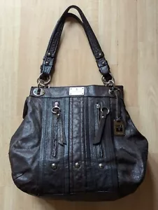 Frye Hobo/Shoulder Bag - Brown Leather- Silver Hardware Large - With Dustbag - Picture 1 of 8
