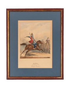 Russia, Military Caucasus 19 c. Hand Colored Lithograph Kaiserthum Russland - Picture 1 of 10