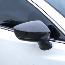 2 Pcs Carbon Fiber Rearview Side Mirror Trim Cover For Mazda 6 Atenza 2014-2017