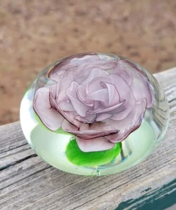 Vintage Tozai Home 3.5” Hand-Blown Art Glass Paperweight - Picture 1 of 6