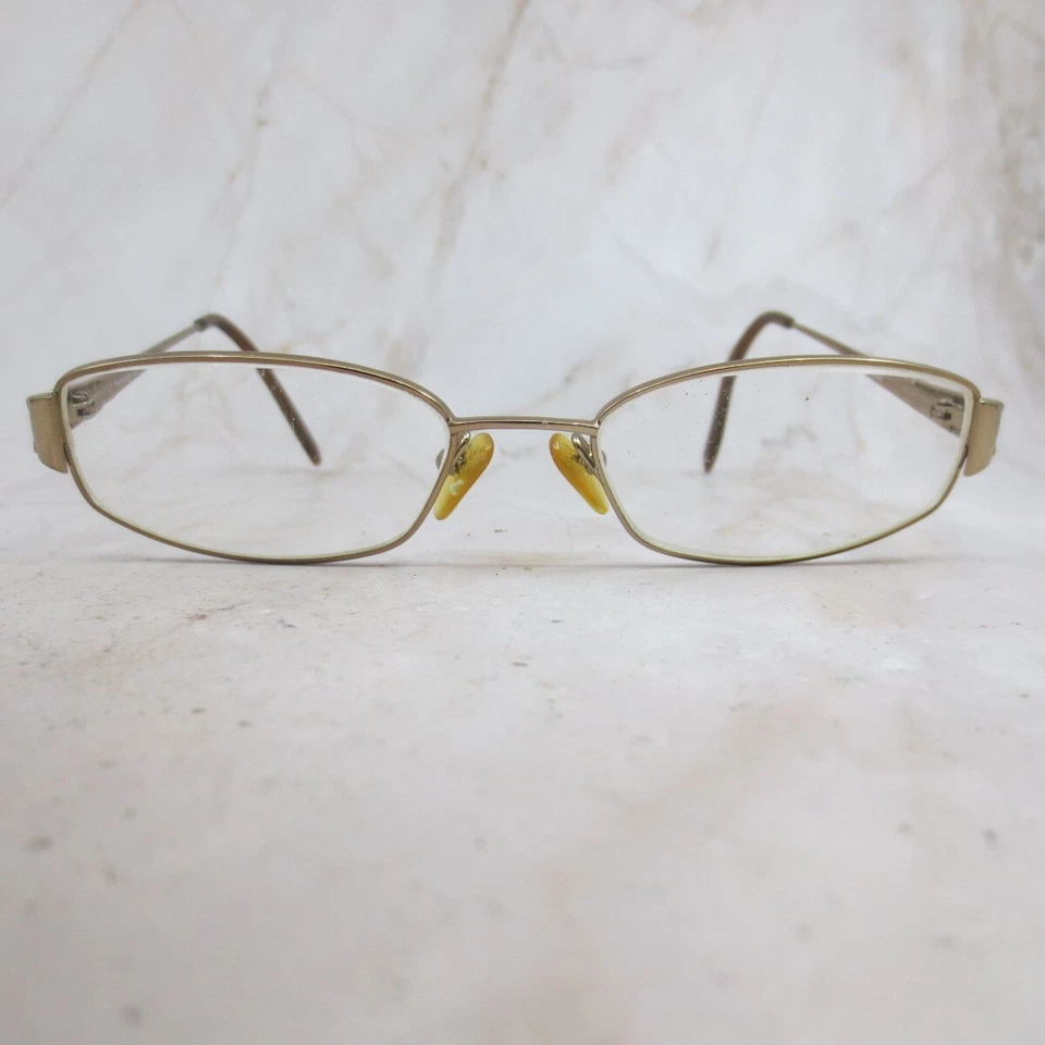 Marco de gafas Geoffrey Beene Fashionista dorado borde completo ovalado 51-17-135 Foto 1 de 4