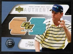 2004 Upper Deck Golf Gear Birdie #NPGGE Nick Price Dual Jersey (ref 29202) - Picture 1 of 1
