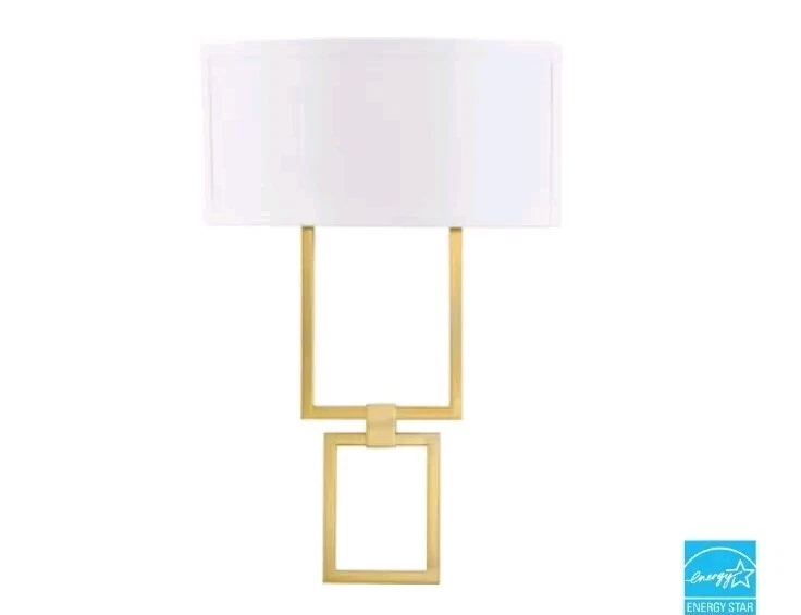 Aplique cuadrado de pared Progress P710054-109-30 LED de una luz, bronce cepillado Foto 1 de 4