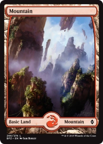 4 x Mountain (266/274) - Battle for Zendikar - Basic Land Full Art - Image 1 of 1