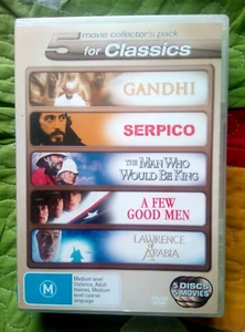 GANDHI/ SERPICO/THE MAN WHO WOULD BE KING/ A FEW GOOD MEN/ LAWRENCE OF... - DVD - Picture 1 of 1