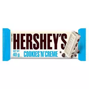 Hersheys Cookies Creme Weiße Schokolade mit Schokokeksstücken 40g - Bild 1 von 1