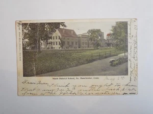 Postcard E58675  So. Manchester, CT  North District School  c-1901-1907 - Bild 1 von 2
