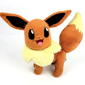 Pokemon Eevee Character Soft Plush Toy 10" TOMY 2016 Nintendo Stuffed Animal - Picture 1 of 7