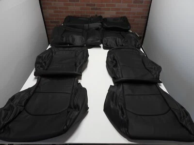 Fundas de asiento de cuero para Hyundai Elantra GT 2018 2019 base negra UK205 Foto 1 de 4