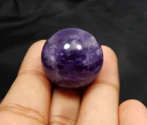 Sfere gemme sciolte naturali 22-25 mm viola brasiliano sfera ametista lucidate - Foto 1 di 8