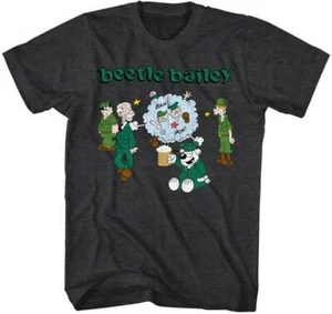 Beetle Bailey 1960's Cartoon Comic Strip Fight Bubble Men's T Shirt - Picture 1 of 3