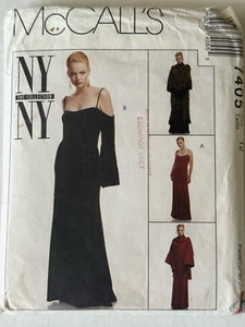 McCall's NY Collection Sewing Pattern 7405 Misses Dress & Coat Sz 12 Uncut 1994 - Picture 1 of 5
