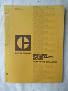 1985 CAT Caterpillar Motoren Service Garantie Handbuch - Bild 1 von 8