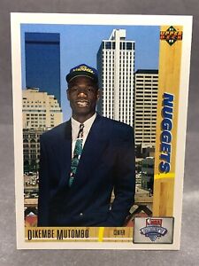 1991-92 Upper Deck DIKEMBE MUTOMBO Rookie Card RC No. 3 NM-MT Denver Nuggets