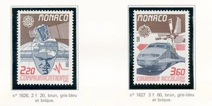 TIMBRE DE MONACO N° 1626/1627 ** EUROPA 1988 / TRANSPORTS ET COMMUNICATIONS - Photo 1/1