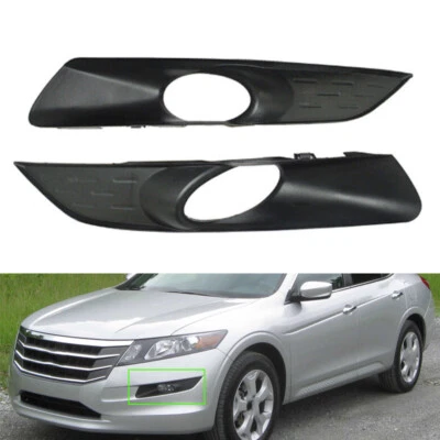 Front Bumper Fog Lamp Cover Bezel Pair For Honda Accord Crosstour 2010-2012 - Image 1 of 4