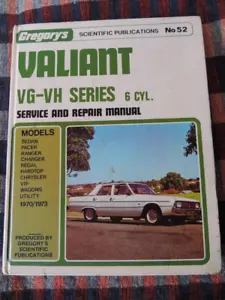 Valiant VG-VH Series 6 cyl. Gregory's Service & Repair Manual No. 52 (1970-1973) - Picture 1 of 12