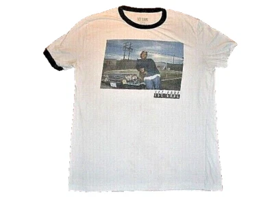 CAMISETA ICE CUBE UNISEX BLANCA BOYZ IN THE HOOD RIBETE NEGRO - TALLA "L"-VG Foto 1 de 4