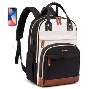 Rucksack mit Laptopfach 17 Zoll Anti-Diebstahl Tasche mit Schloss Reiserucksack - Bild 1 von 18