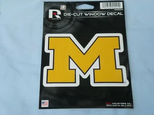 MICHIGAN WOLVERINES  Die-Cut WINDOW DECAL   by Rico  NEW!   k - Picture 1 of 1