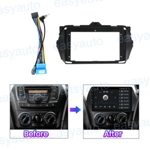 9''Car Radio Stereo Frame Fascia Panel Trim w/Harness for Suzuki Alivio Ciaz 14+ - Bild 1 von 8