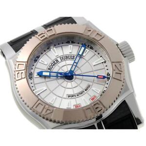 ROGER DUBUIS Sympathy Easy Diver SE46.57.9 Automatic Silver Dial White Gold Mens