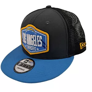New Era Los Angeles Chargers Trucker Hat Mens Gray 9FIFTY Snapback NFL NWT - Picture 1 of 10