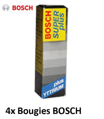 4 Bougies 0242240593 BOSCH Super+ PEUGEOT 206 3/5 Port 1.4 I 75CH • 10.90€