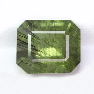 9.90Ct Terrific Octagan 13.2 x 11.1 MM 100% Natural Green Pakistan Peridot - Picture 1 of 8